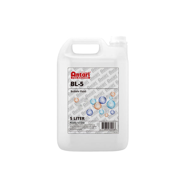 Antari BL-5 Bubble Liquid 5 liter bottle for use in Bubble M
