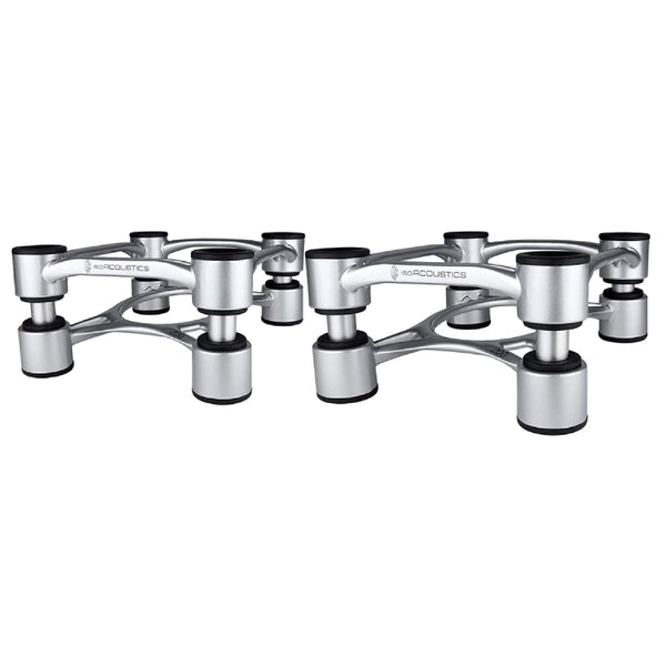 IsoAcoustics Aperta Isolation Speaker Stands Pair - Silver