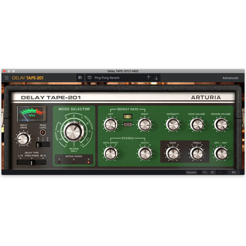 Arturia Tape-201 | Saturated Analog Echo