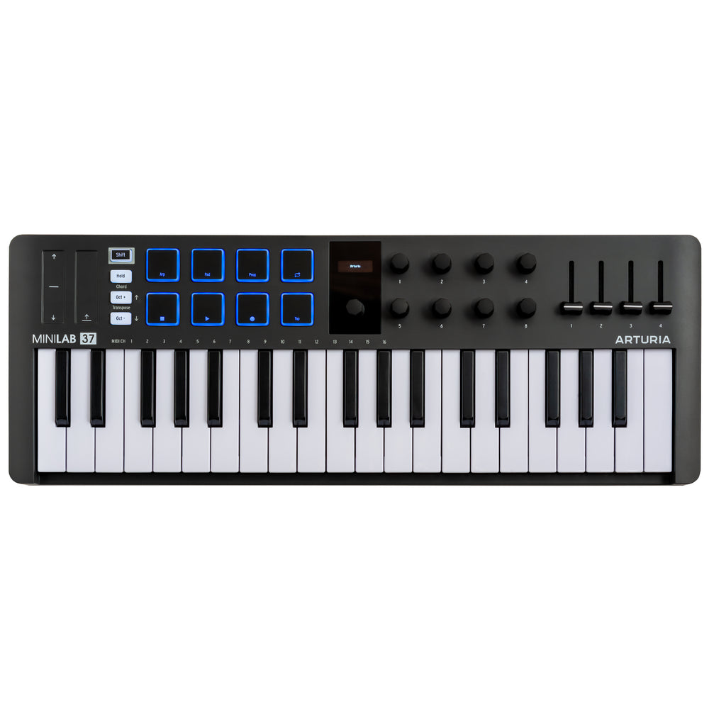 Arturia MiniLab 37 Mk3 - 37 Keys Midi Controller - Black