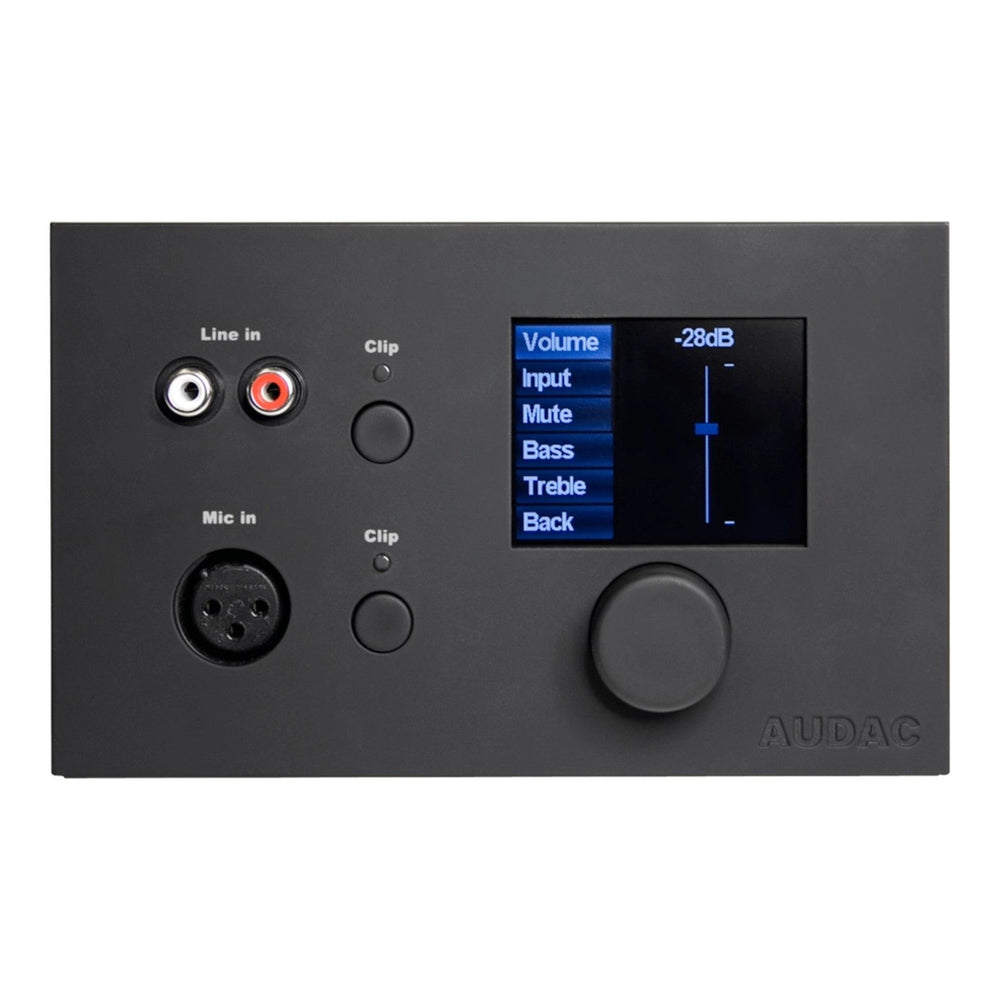 Audac MWX65 All-In-One Control Panel For MTX48/88 Black