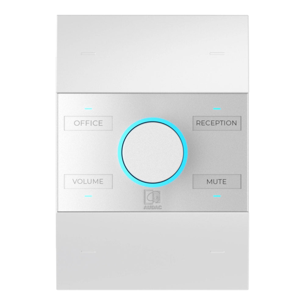Audac NCP105US PoE Network Wall Control US 1-Gang White