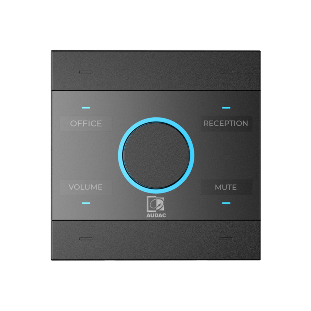 Audac NCP105 - Universal Wall Control Network / PoE - Black
