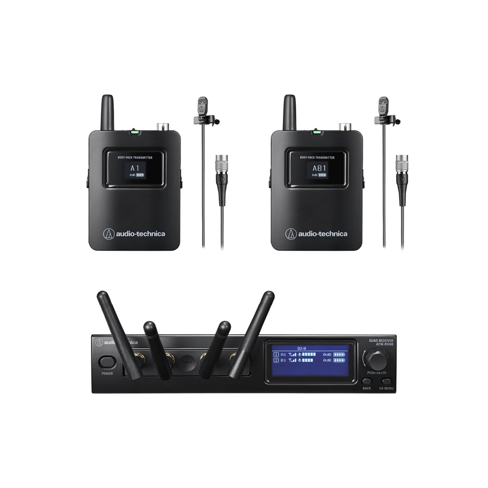 Audio Technica ATW-1421/L Dual Bodypack System W/ Mt830Cw