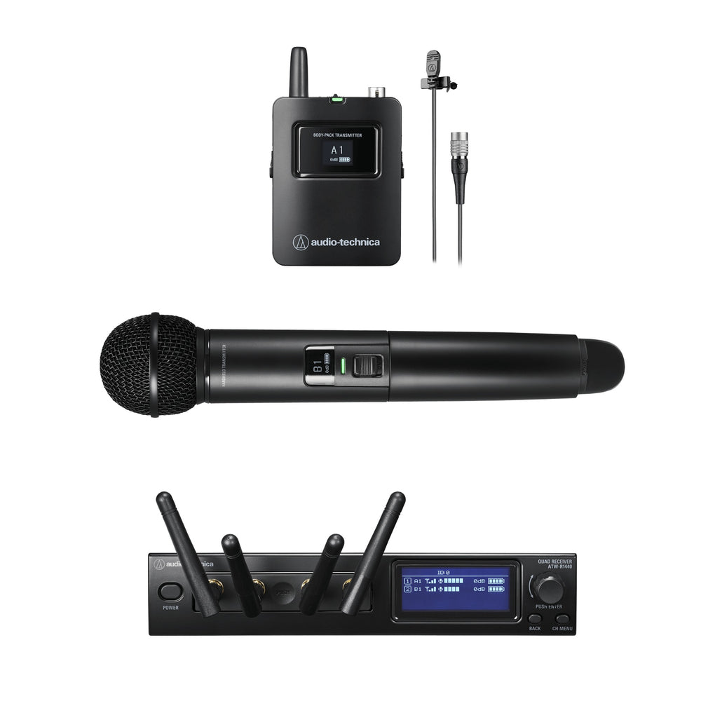Audio Technica ATW-1423/L Dual Combo System W/ Mt830Cw Lav