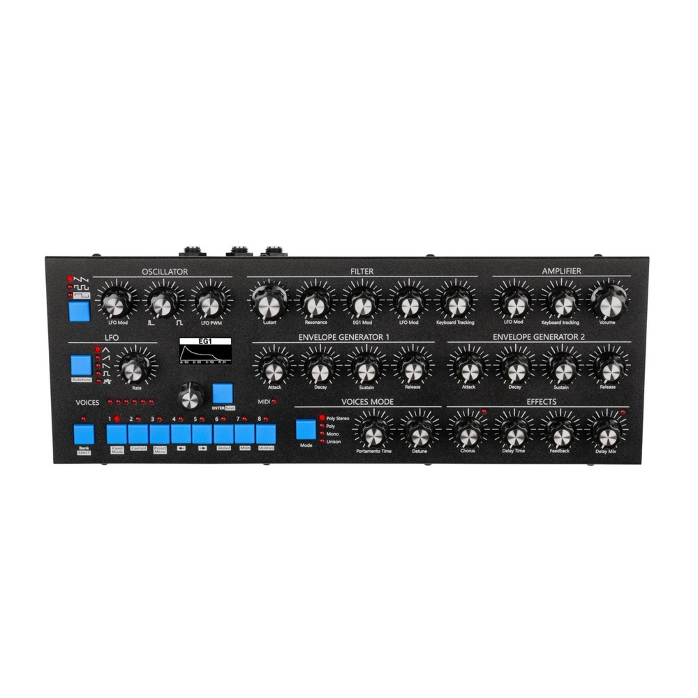 GS Music Bree6 - Desktop Analog Polyphonic Synth - Black