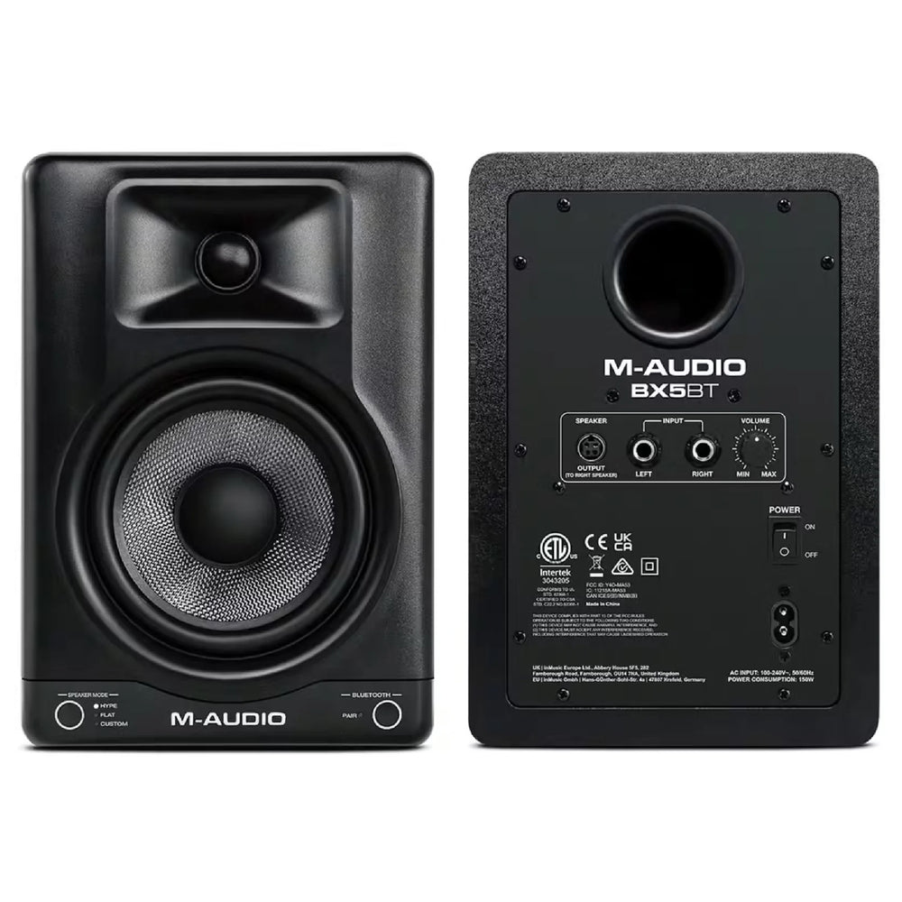 M-Audio BX5 BT 5" Ultra-compact Bluetooth Monitor Pair Black