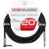 Gator GCWB-INS-20RA Strt To Ra Instrument Cable 20Ft