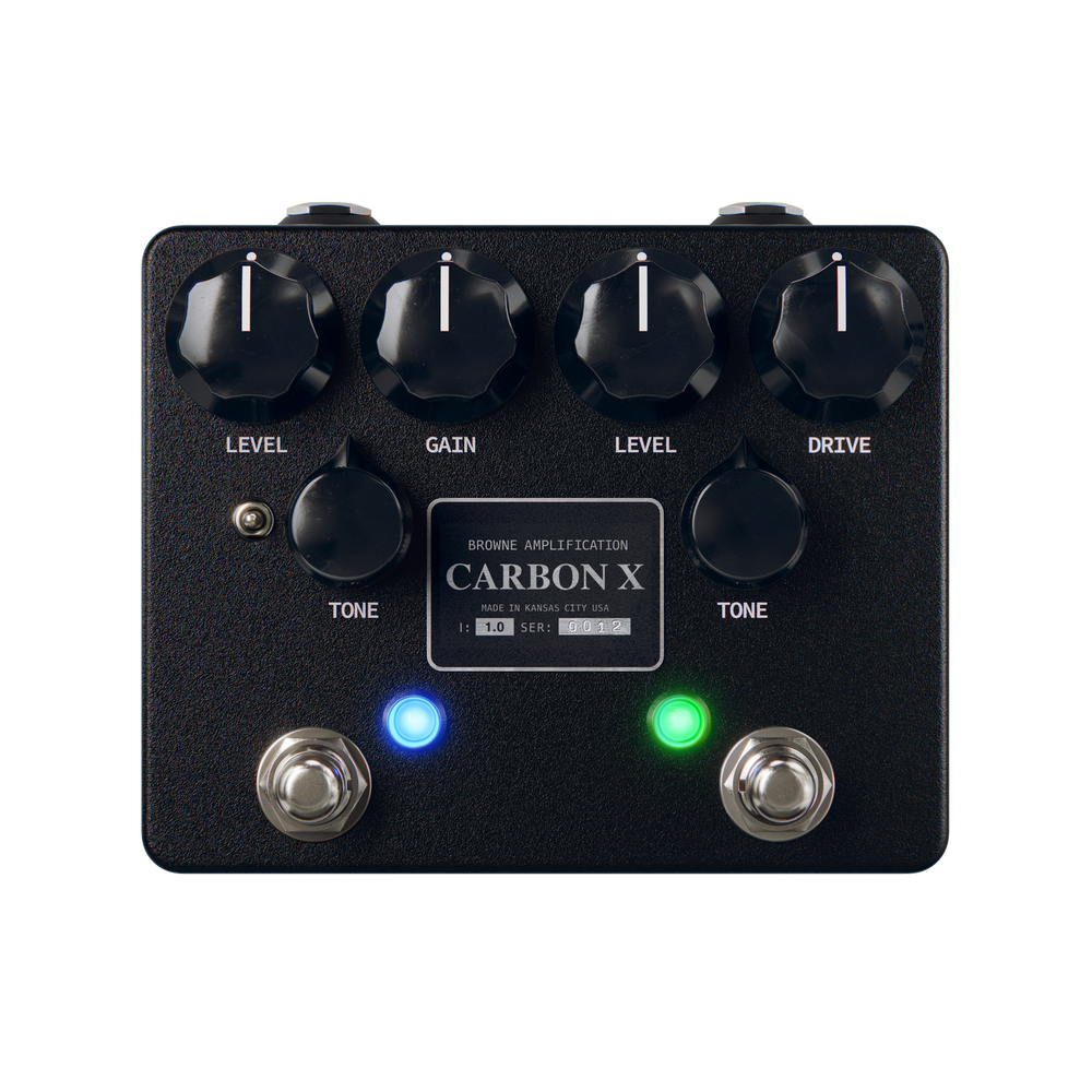 Browne Amplification Carbon X - Dual Overdrive Pedal