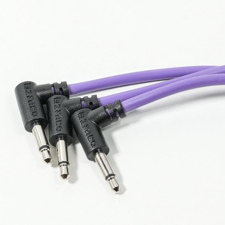 Befaco Patch Cable 7cm Right Angle Purple 6 Pack