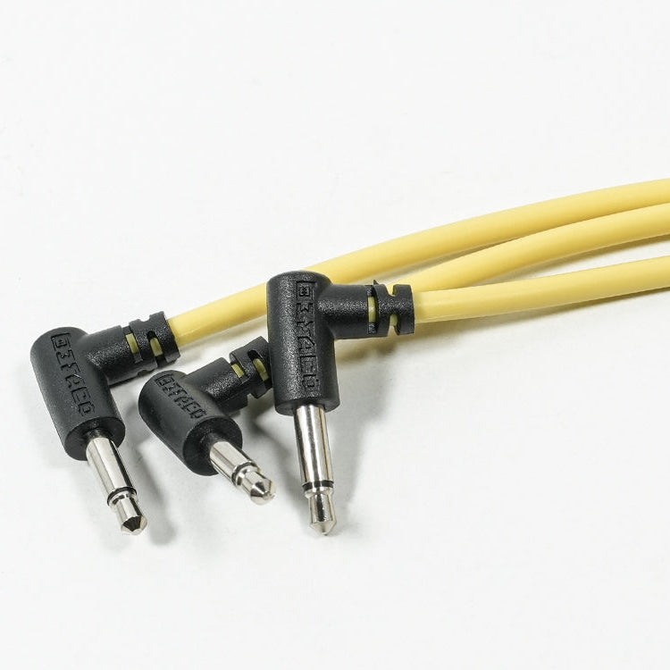 Befaco Patch Cable 15cm Right Angle Yellow 6 Pack