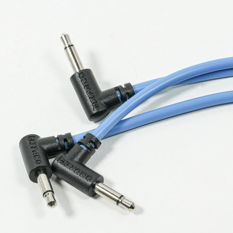 Befaco Patch Cable 120cm Right Angle Blue 3 Pack