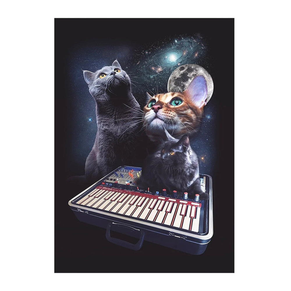 Cats On Synthesizers In Space -  Buchla Poster