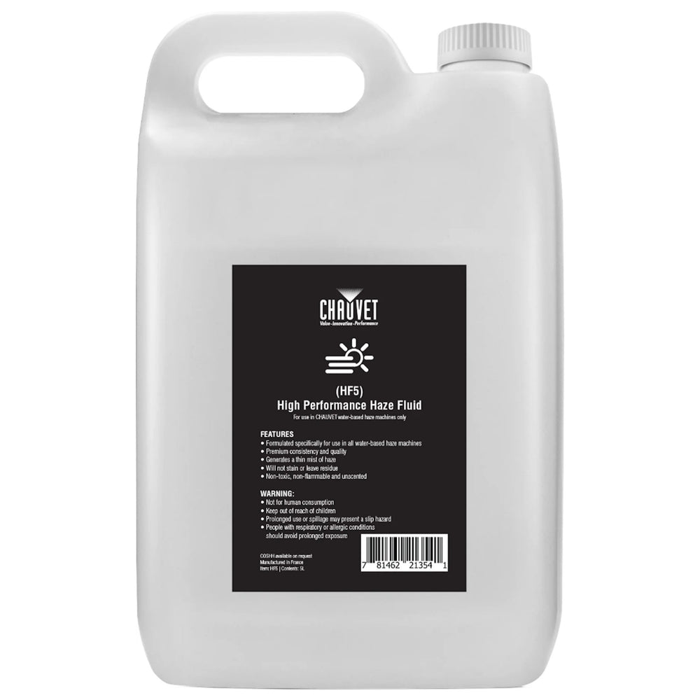 Chauvet Pro Premium Haze Fluid  5L Format For Amhaze