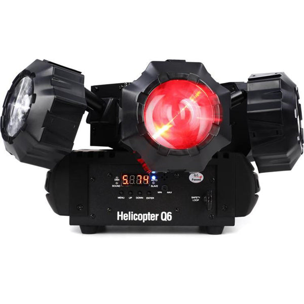 Chauvet DJ HELICOPTER Q6 Rotating Effects Light w/Laser Rgbw