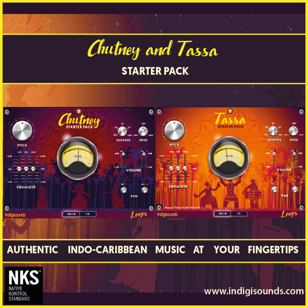 Indigisounds IndoCaribbean Samples - Chutney music & Tassa drum sample Lib