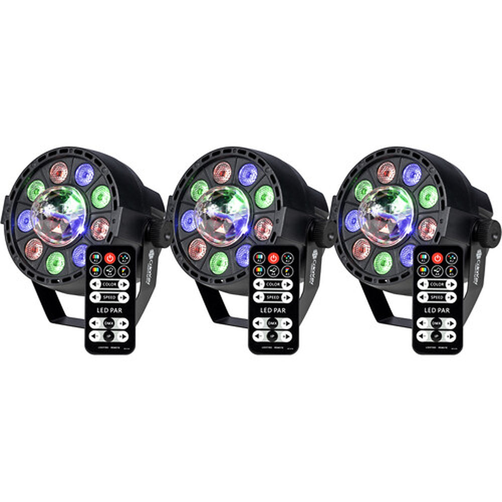 ColorKey Party Light FX LED Effect Light 3-Pack