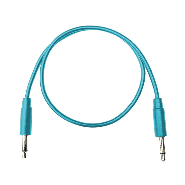 Câble patch droit Eurorack Tendrils 90 cm cyan, lot de 6