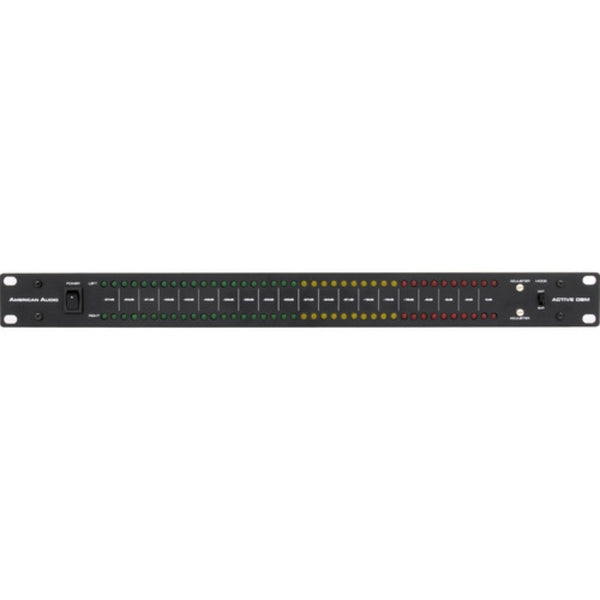 American DJ Rackmount LED dbM Meter with RCA I/O