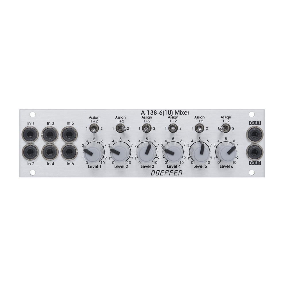 Doepfer A-138-6 1U Mélangeur six canaux