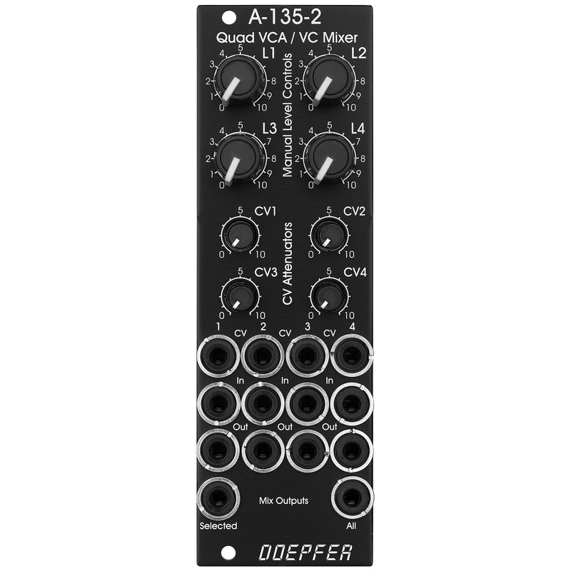 Doepfer A-135-2V Quad VCA/VC Mixer Black