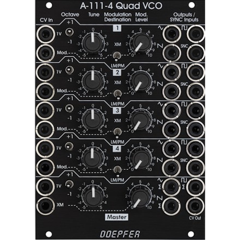 Doepfer A-111-4v Quad Precision VCO Black