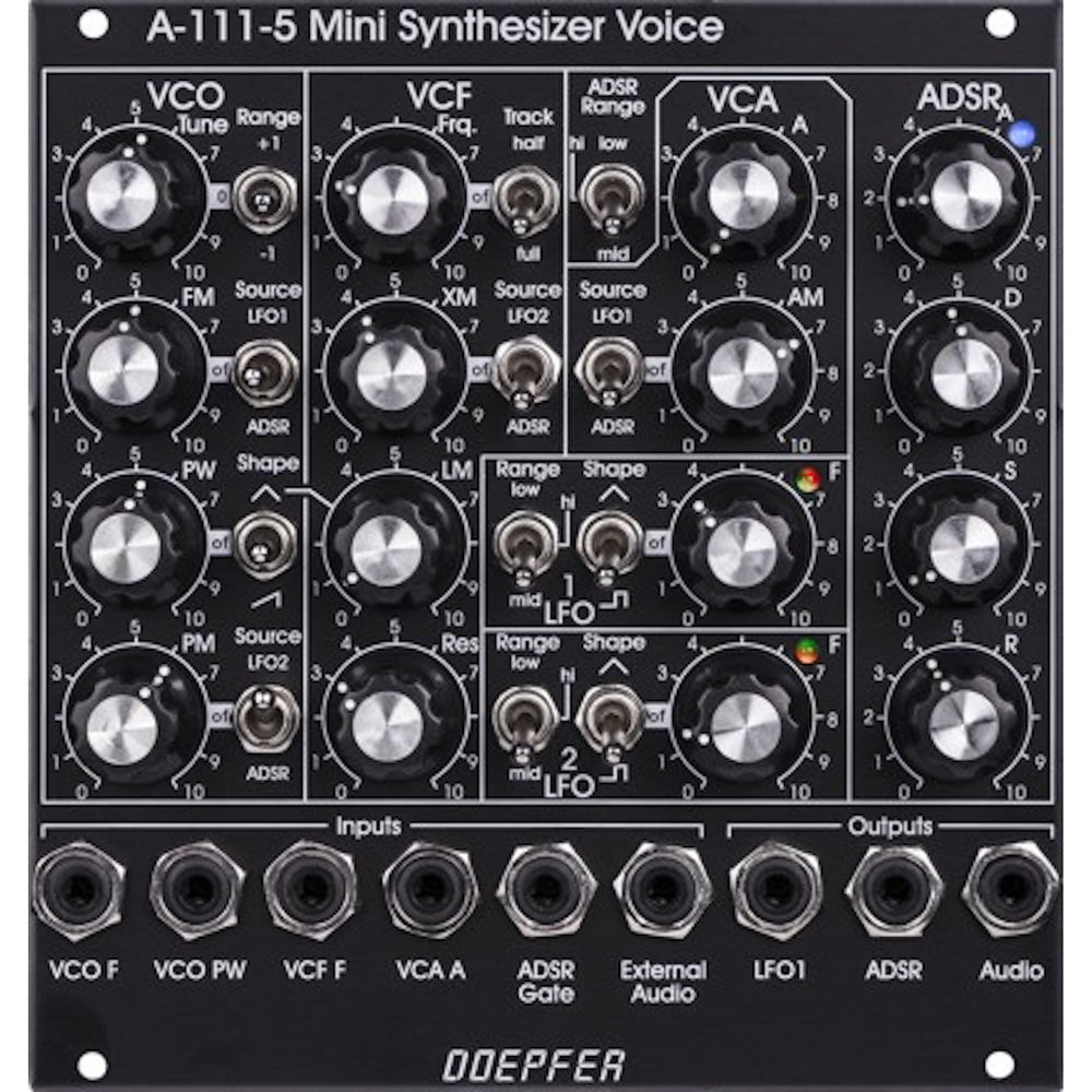 Doepfer A-111-5v Synthesizer Voice Vintage Black