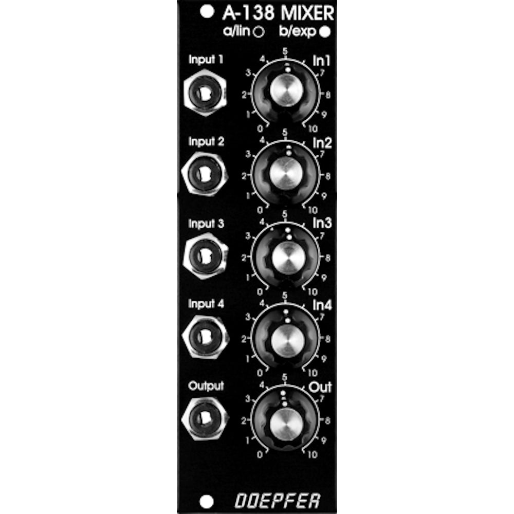 Doepfer A-138bv Mixer Log (Audio) Vintage Black