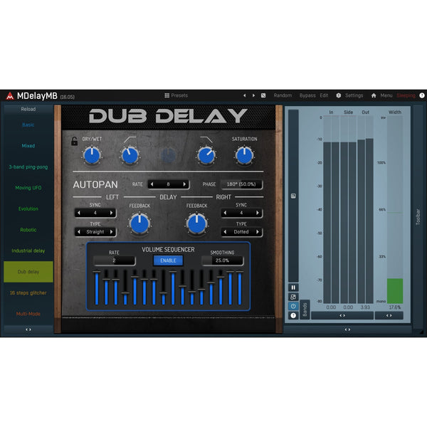 Melda MDelayMB - 6 bandes entièrement réglables