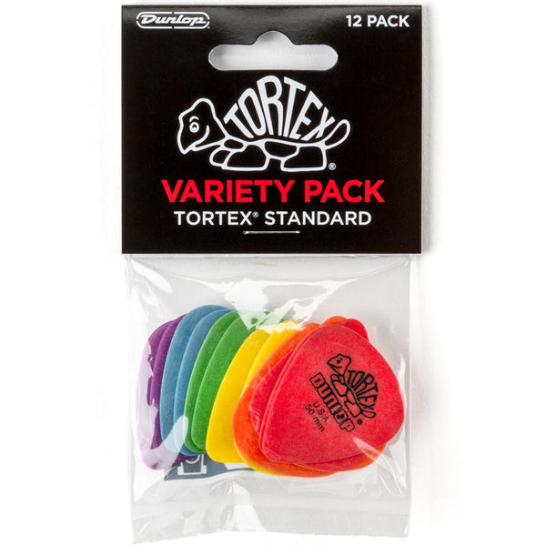 Lot de 12 médiators standard Dunlop PVP418 Tortex