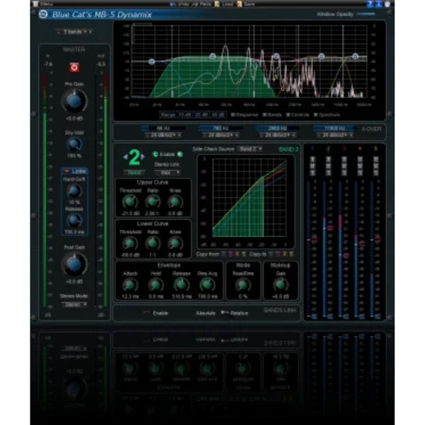 Blue Cat MB-5 Dynamix - Multi-band dynamics processing revisited