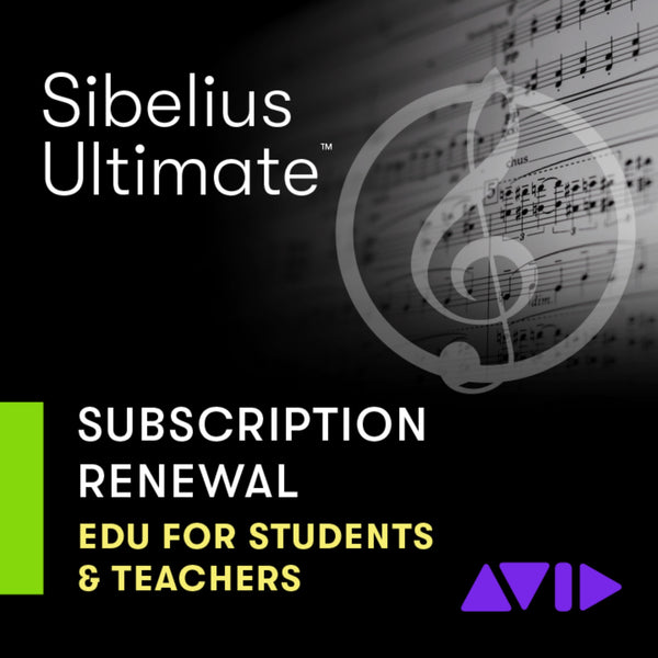 Sibelius Ultimate EDU Subscription for Students/Teachers Renewal