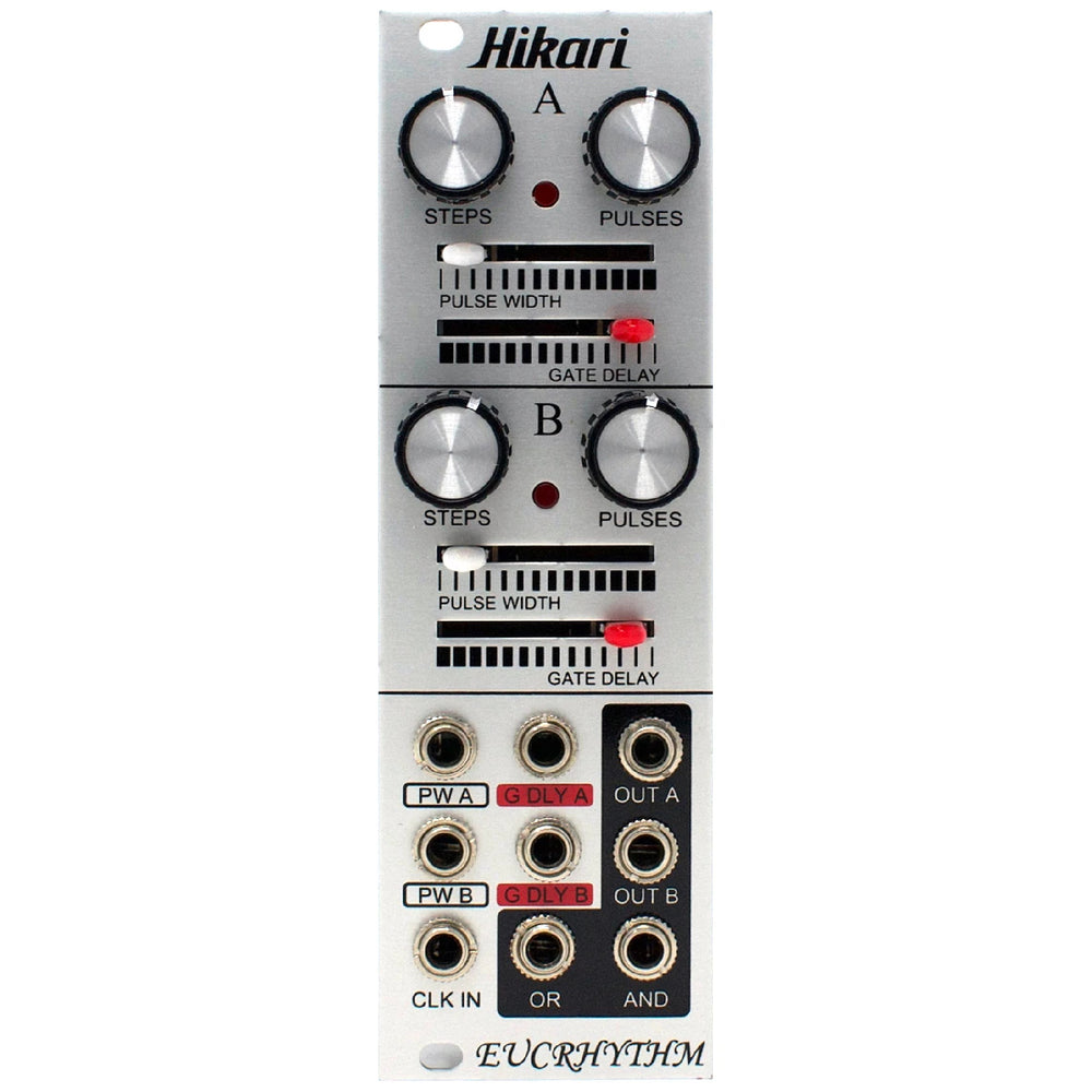 Hikari Eucrhythm Eurorack Dual Euclidian Sequencer Module