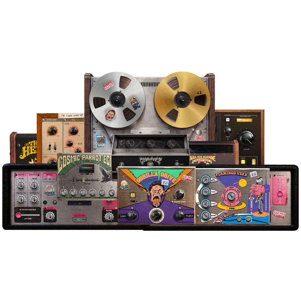 Safari Pedals Everything Bundle V2 16 Plugins That Include Effects, Instruments, And Studio Helpers