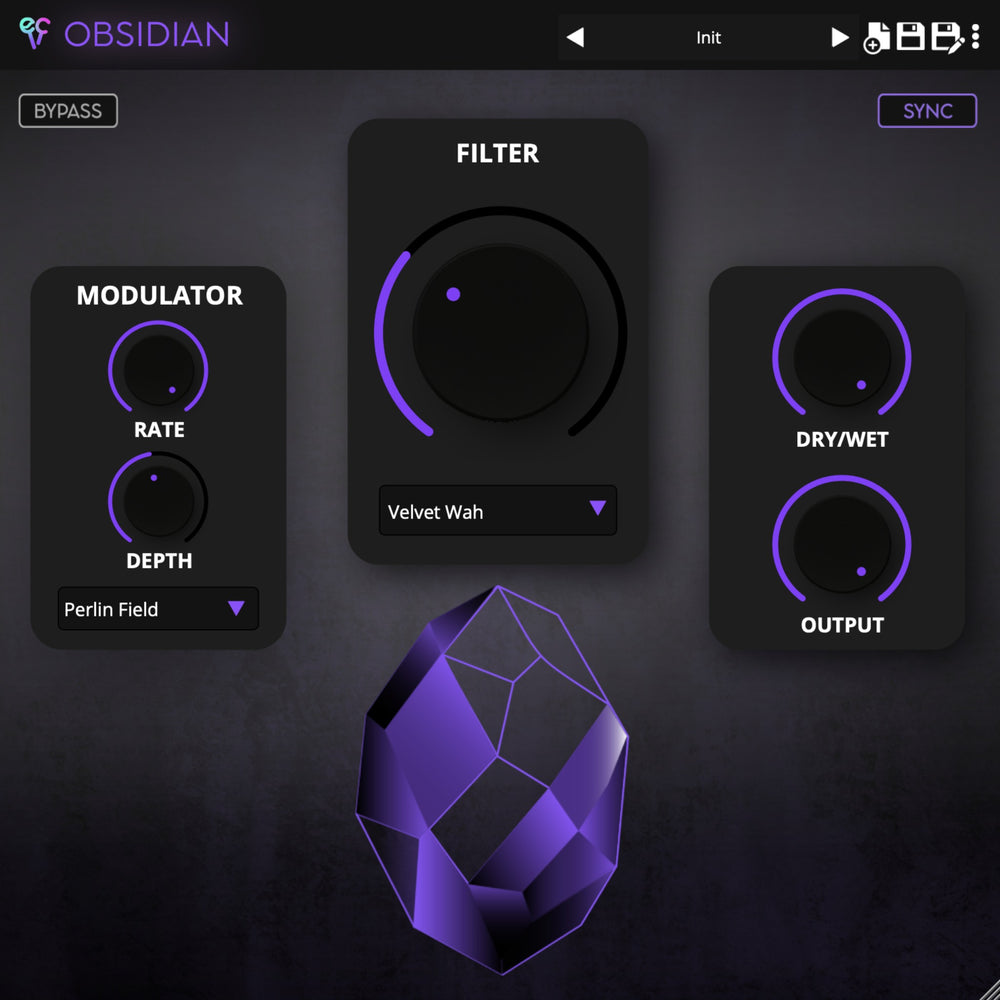 Ear Candy Tech Obsidian - Filtres modulés