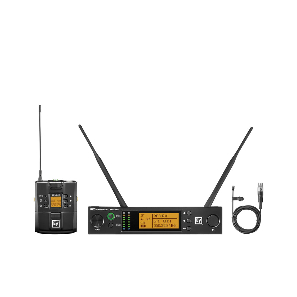 Electro-Voice RE3-BPOL Wireless OL3 Lavalier Mic System (5L: 488–524 MHz)