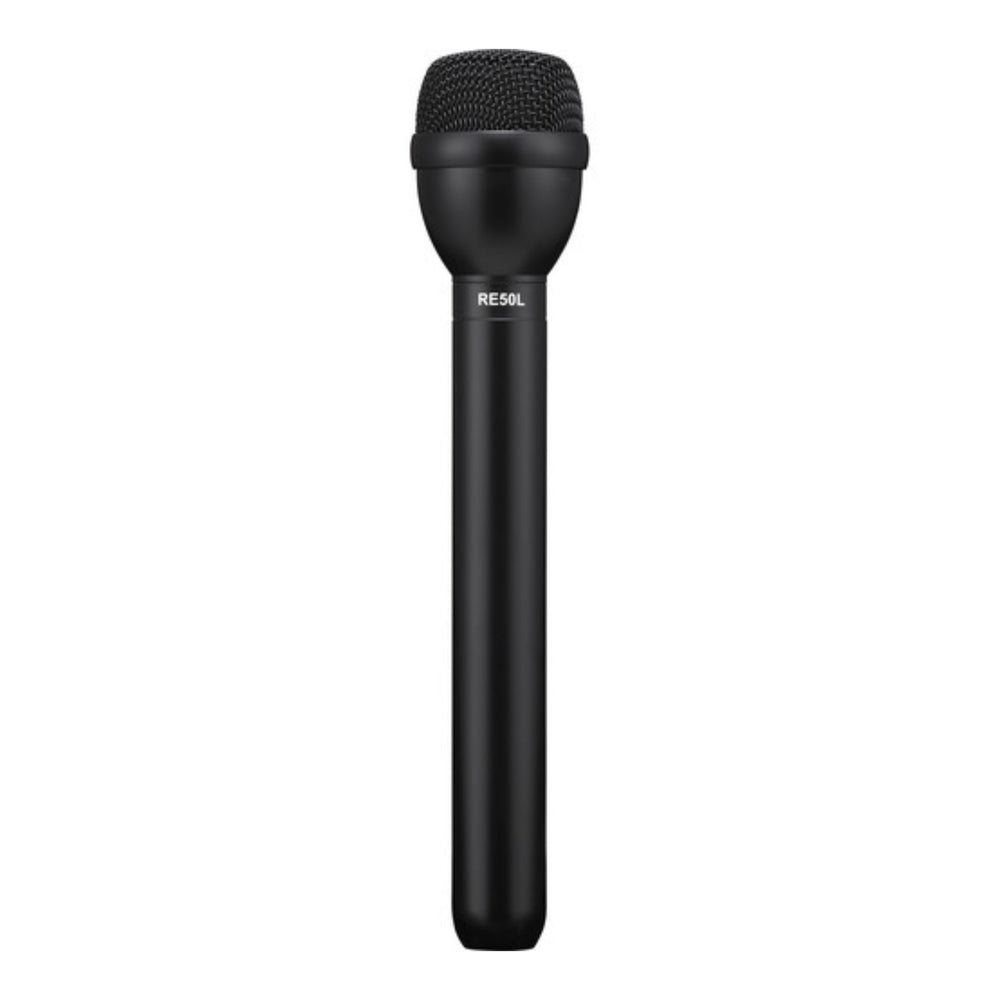 Electro‑Voice RE50L - Omnidirectional Dynamic Shockmounted ENG Microphone with Long Handle - Black