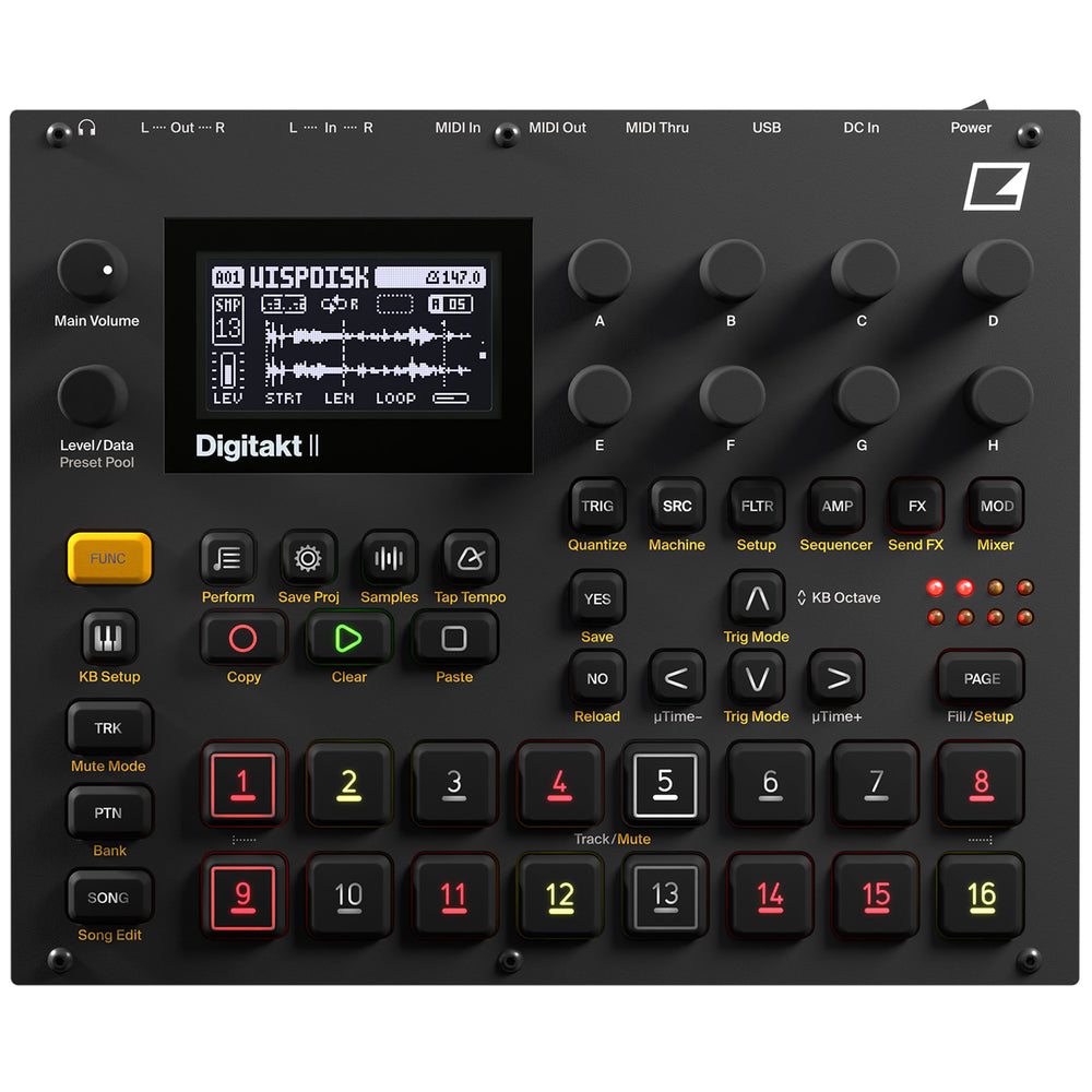 Elektron Digitakt II - Ordinateur de batterie et échantillonneur 16 voix