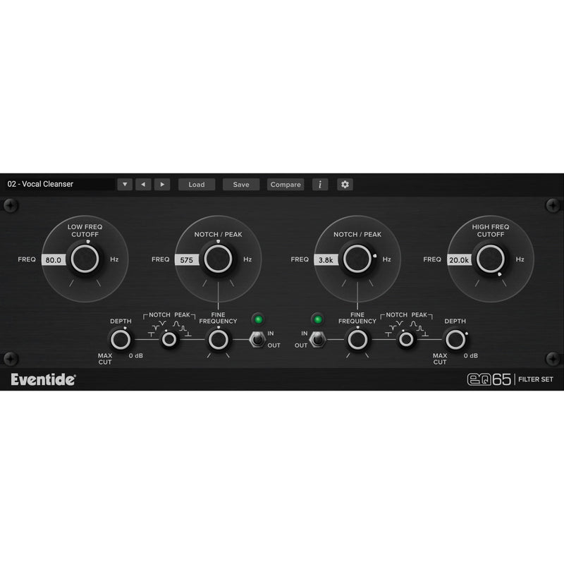 Eventide EQ65 Filter Set