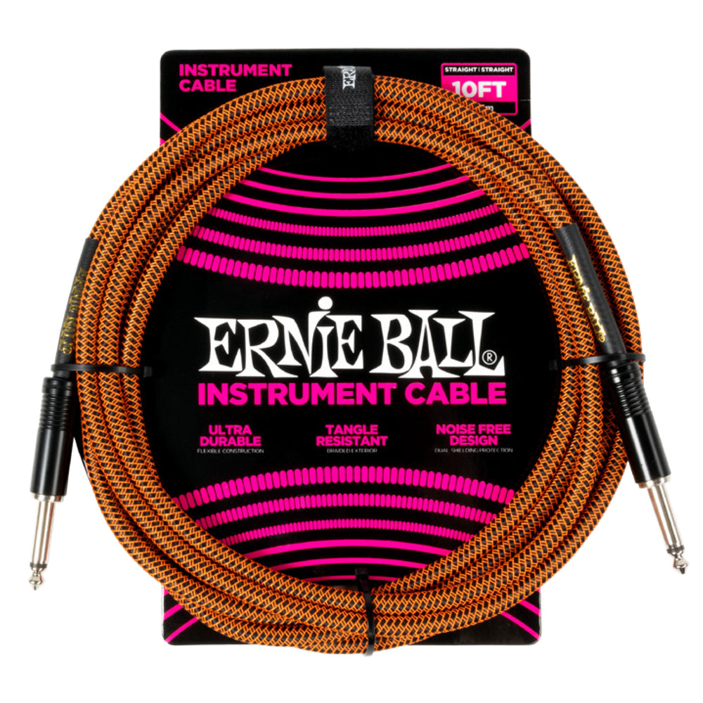 Câble d'installation tressé Ernie Ball 6468EB en acier inoxydable, 3 m - Pumkin Pie