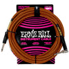 Câble d'installation tressé Ernie Ball 6471EB S/A 18 pieds - Pumkin Pie