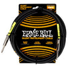 Câble d'instrument silencieux Ernie Ball 6472EB en acier inoxydable, 3 m, noir