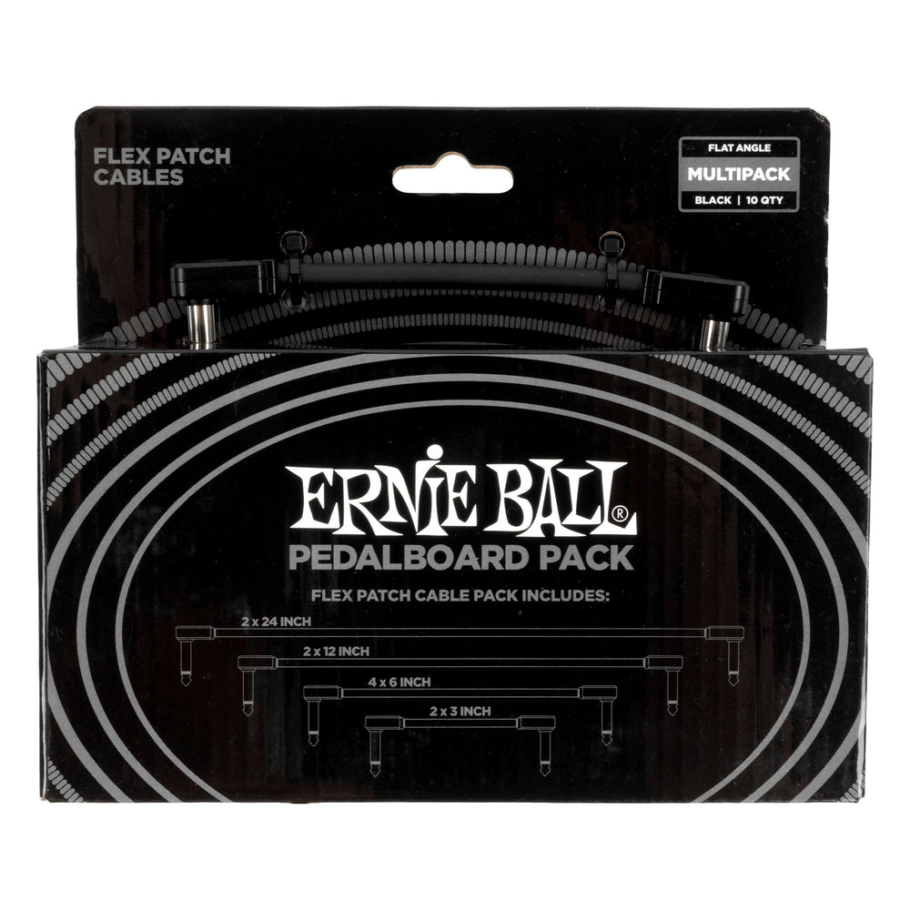 Ernie Ball 6462EB Flex Patch Cable Multi-Pack - Black