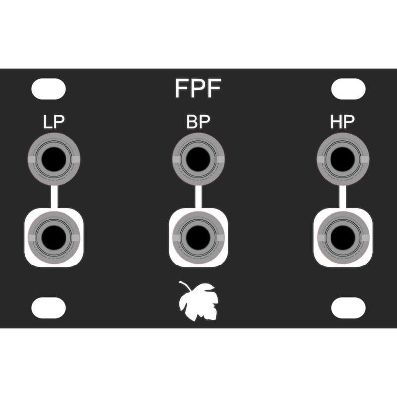 Leaf Audio FPF (1U, 12HP Fixed Pass Filter HP/BP/LP) DIY Kit