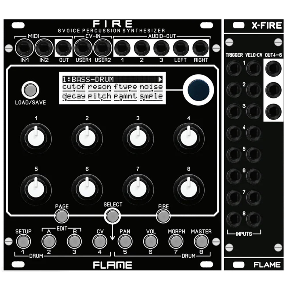 Flame Fire Drum Synth Module