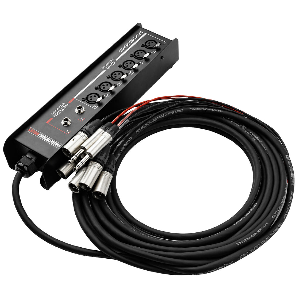 Gator GCWB-DS6X2-30 6ch Drop Snake 2 Returns 30ft
