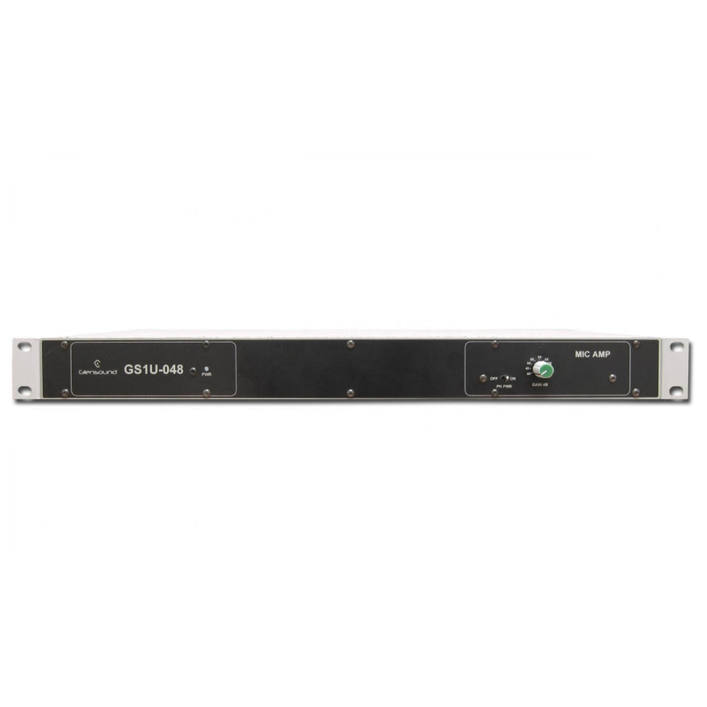 Glensound GS-1U048 -Single Rack Mount Mic Amp