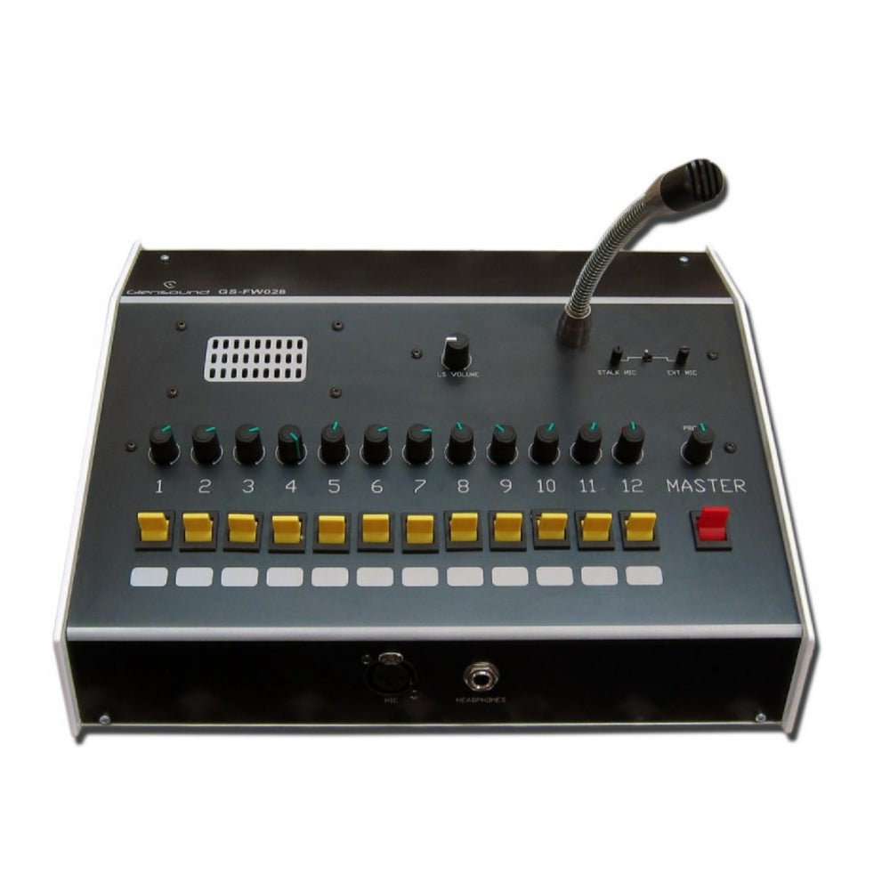 Glensound GS-FW028 - 12 Circuit Desktop Four Wire Base Station