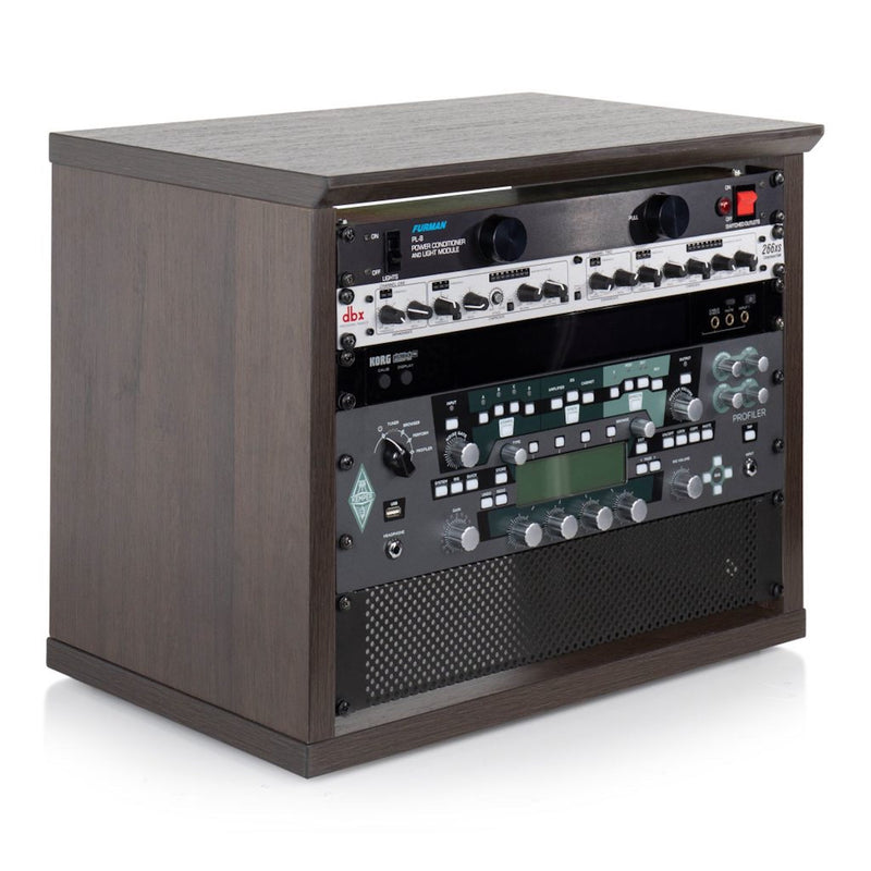 Gator GFW-ELITERK-8U-BRN Elite Series Furniture Studio Rack