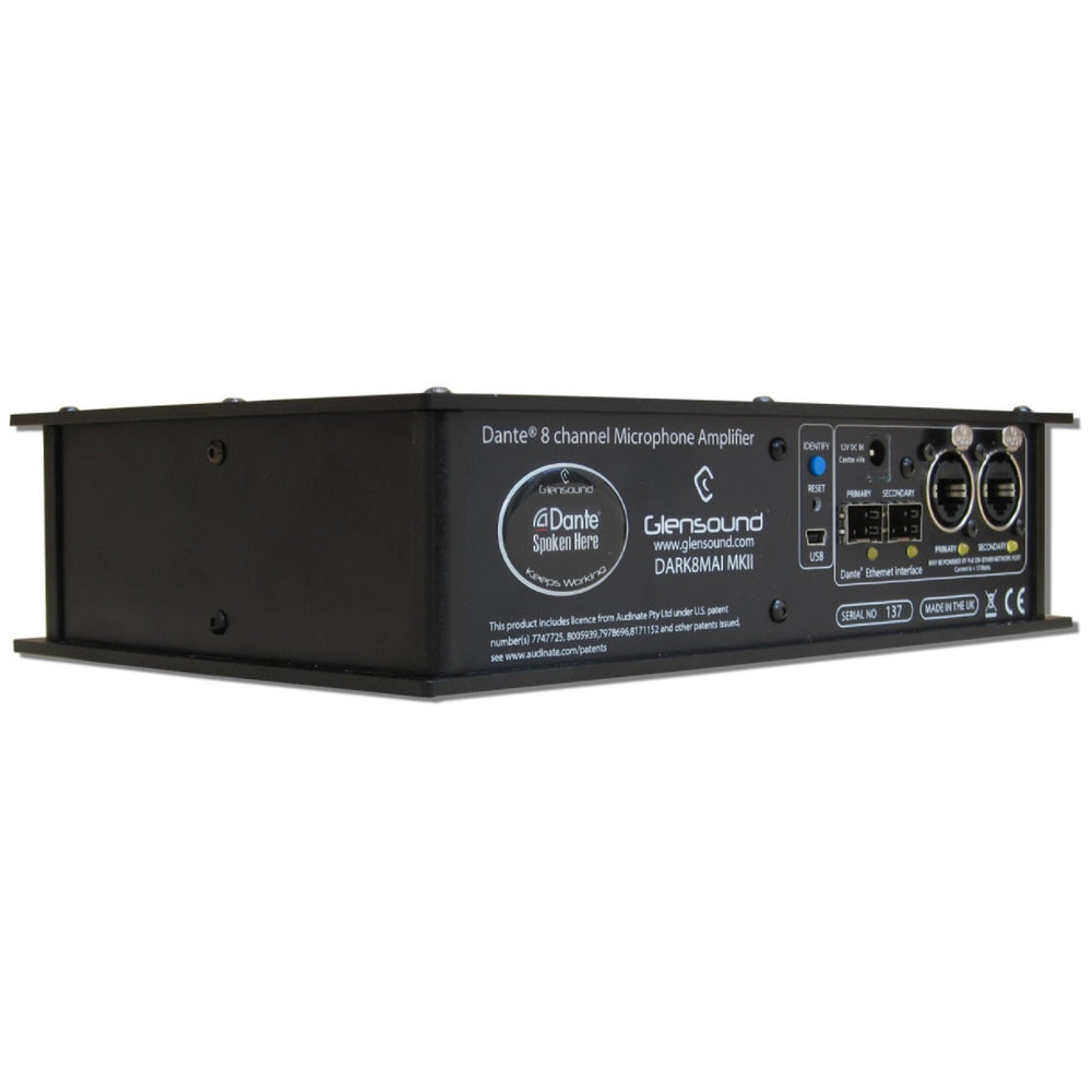 Glensound DARK8MAI Mk2 8ch Mic Amp Dante/AES67
